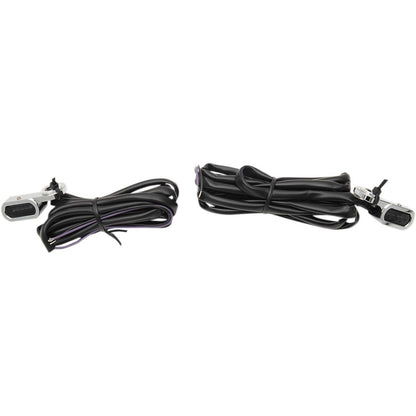 Drag Specialties LED Handlebar Marker Lights - Hydraulic Clutch - Chrome/Smoke 2040-2129_254413