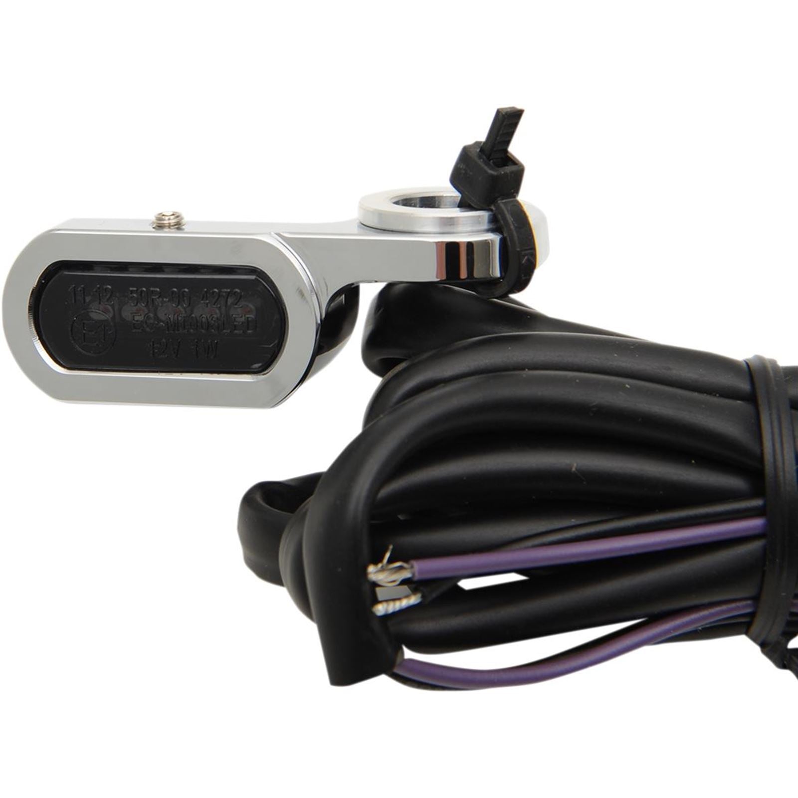 Drag Specialties LED Handlebar Marker Lights - Hydraulic Clutch - Chrome/Smoke 2040-2129_254414