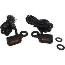 Drag Specialties LED Handlebar Marker Lights - Hydraulic Clutch - Black/Amber 2040-2130_254416