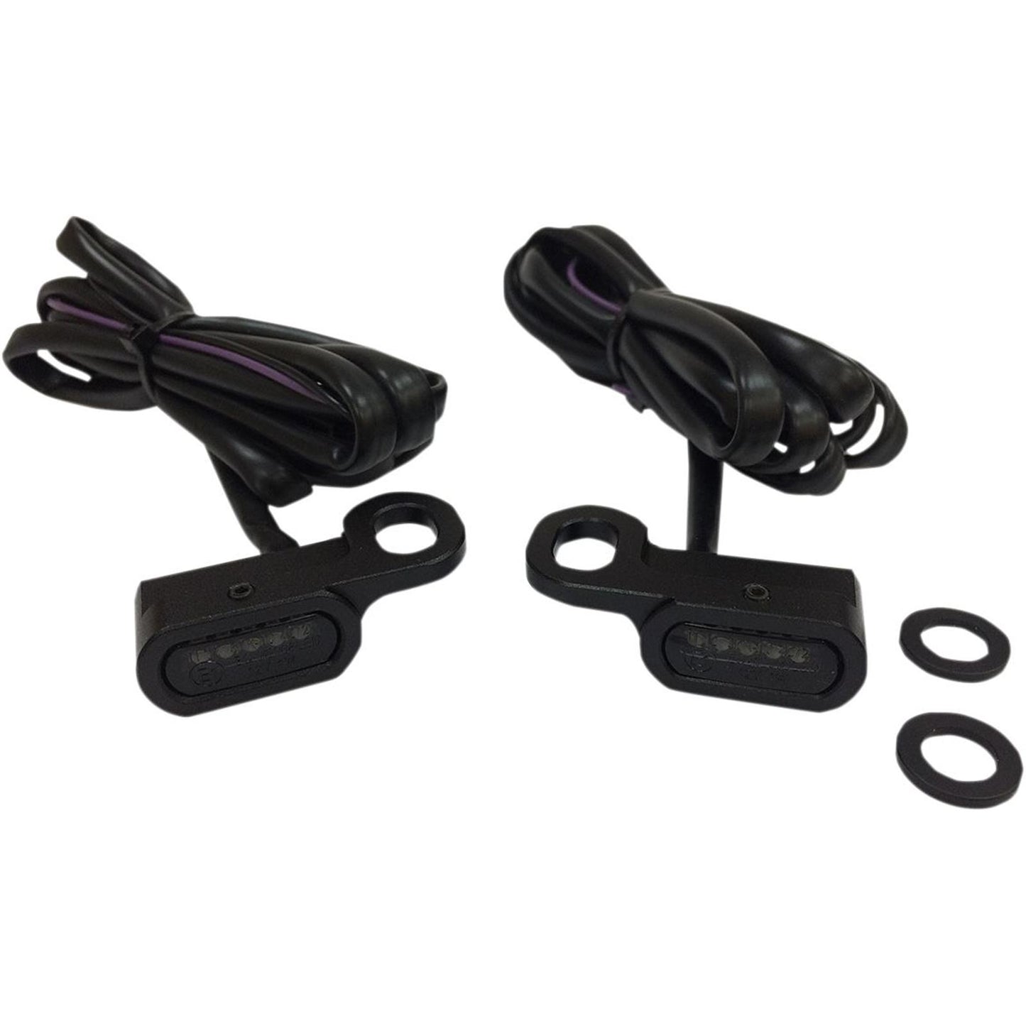 Drag Specialties LED Handlebar Marker Lights - Hydraulic Clutch - Black/Smoke 2040-2131_254417