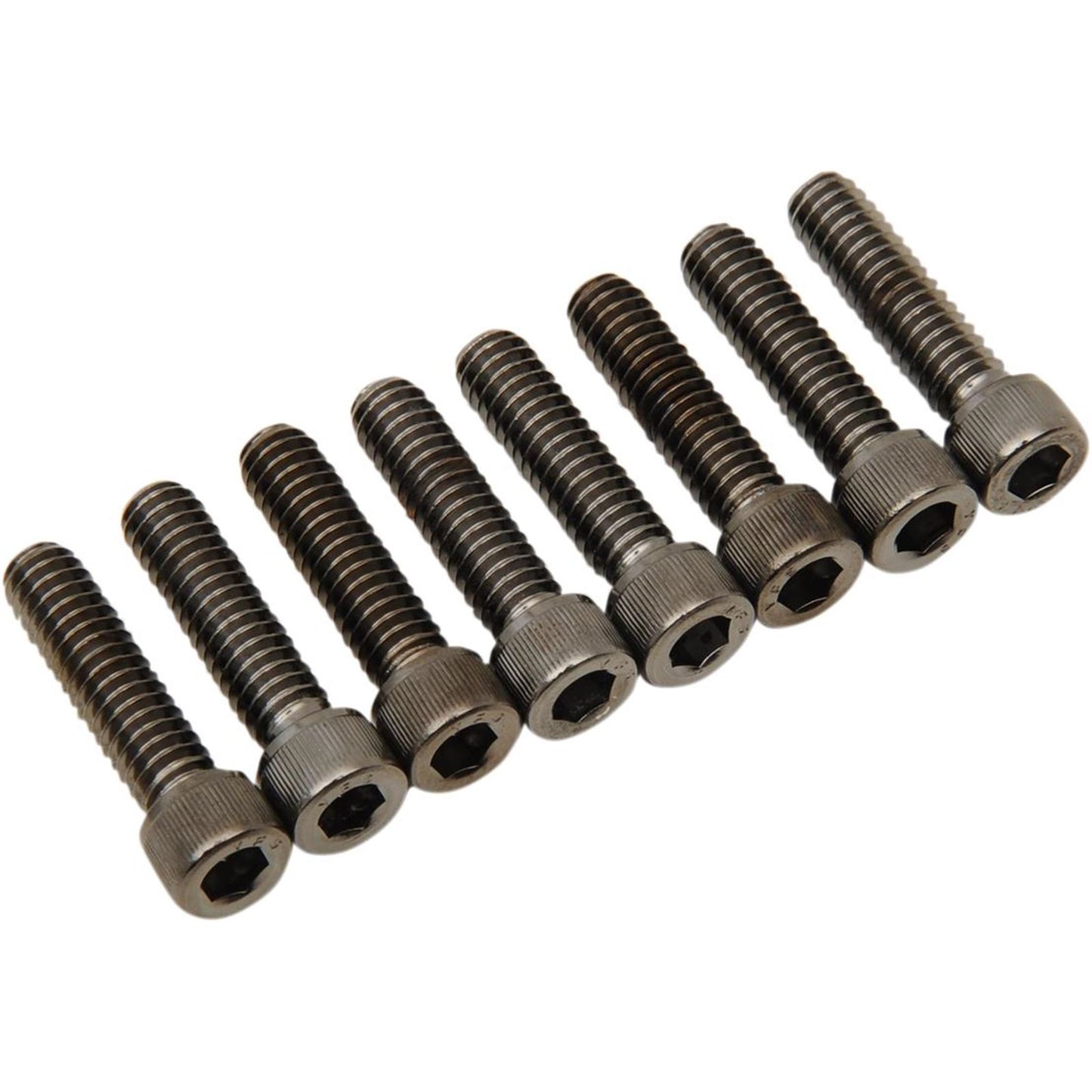 Drag Specialties Bolt Kit Milwaukee-Eight Lifter Black/Chrome Knurled 2401-1019_254486