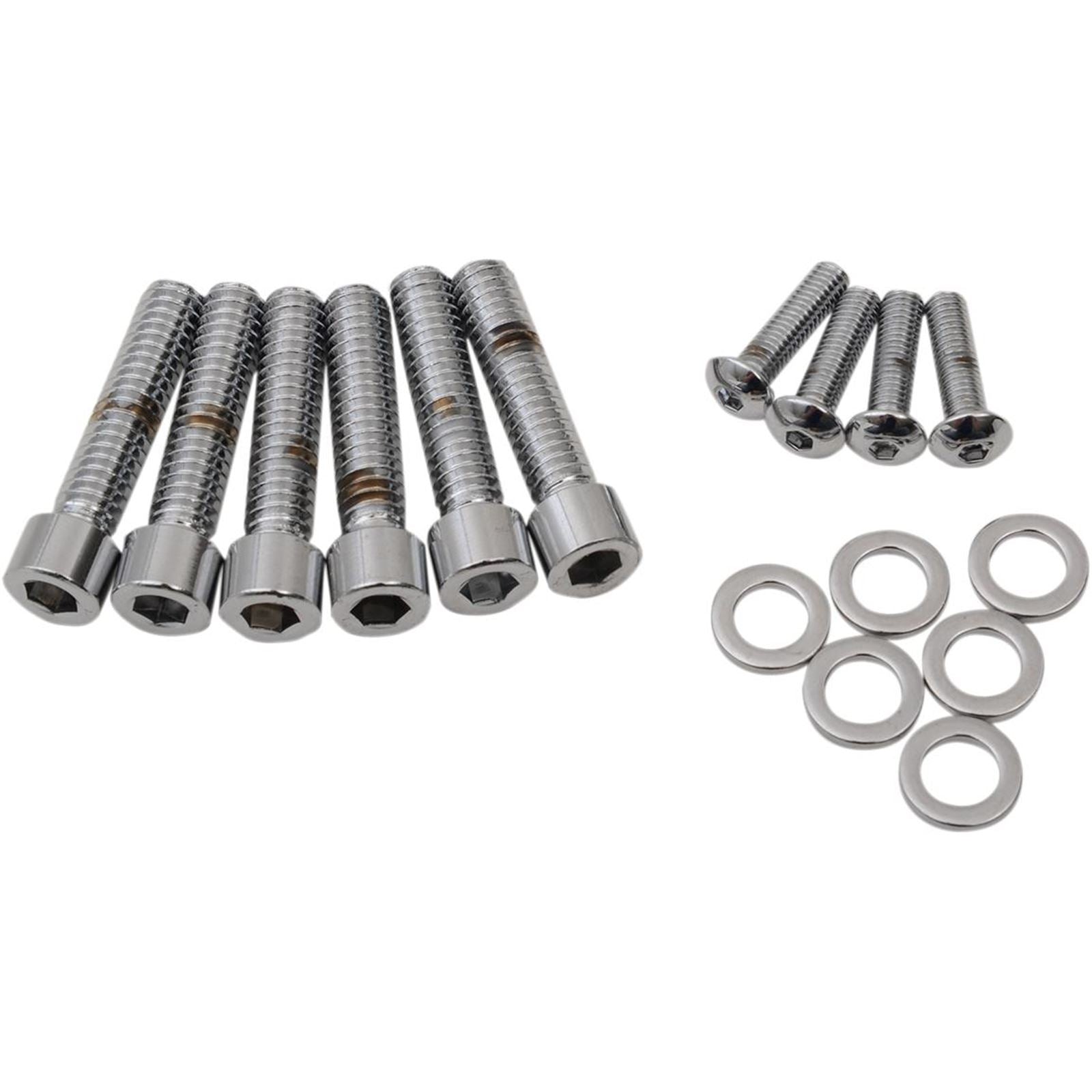 Drag Specialties Bolt Kit Milwaukee-Eight Handlebar Control Smooth All Chrome 2401-0984_254502