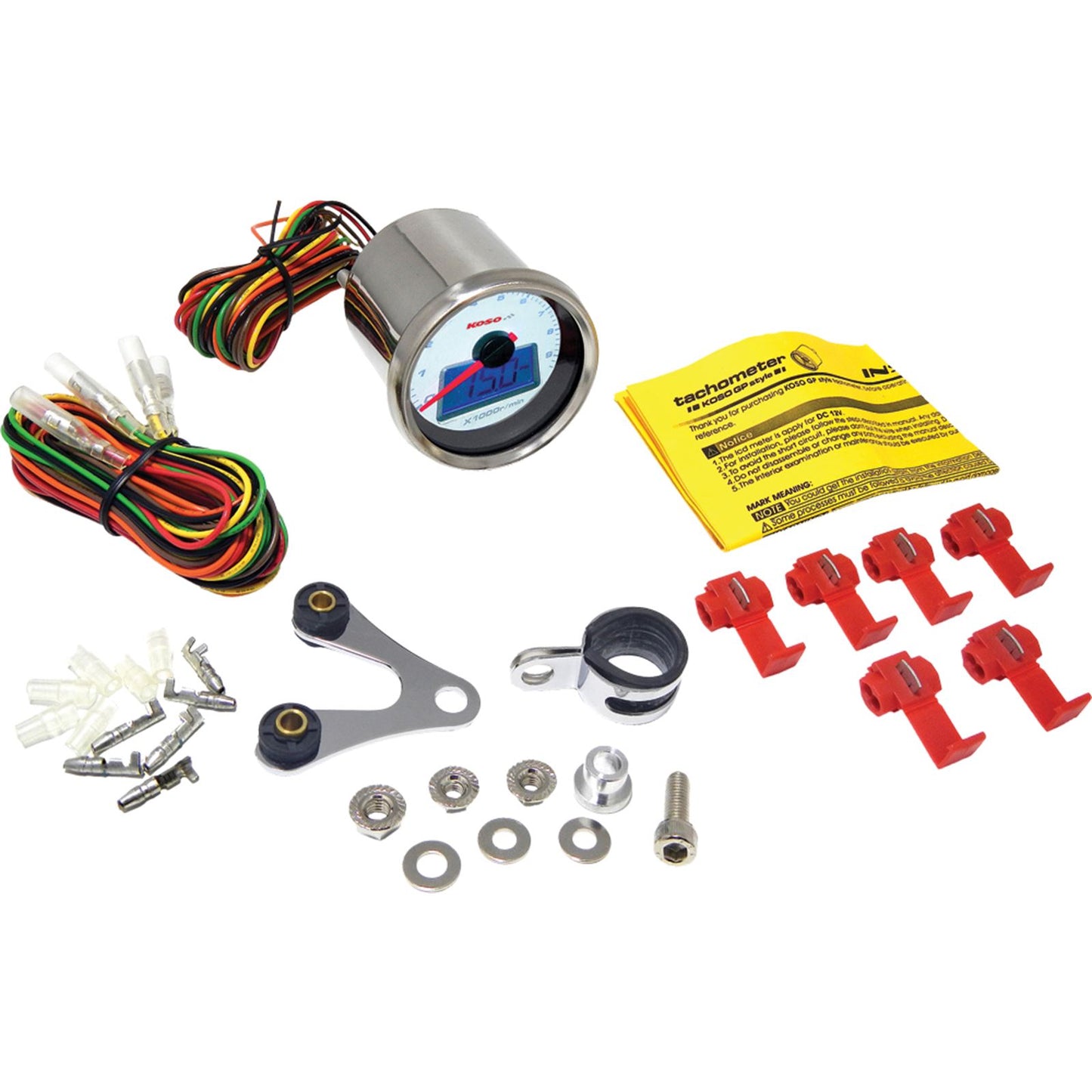 Koso Tachometer with Oil Pressure Gauge fits Harley-Davidson BB551B20_254516