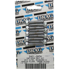 Drag Specialties Bolt Kit Milwaukee-Eight Camshaft Cover Knurled All Chrome 2401-0974_254519