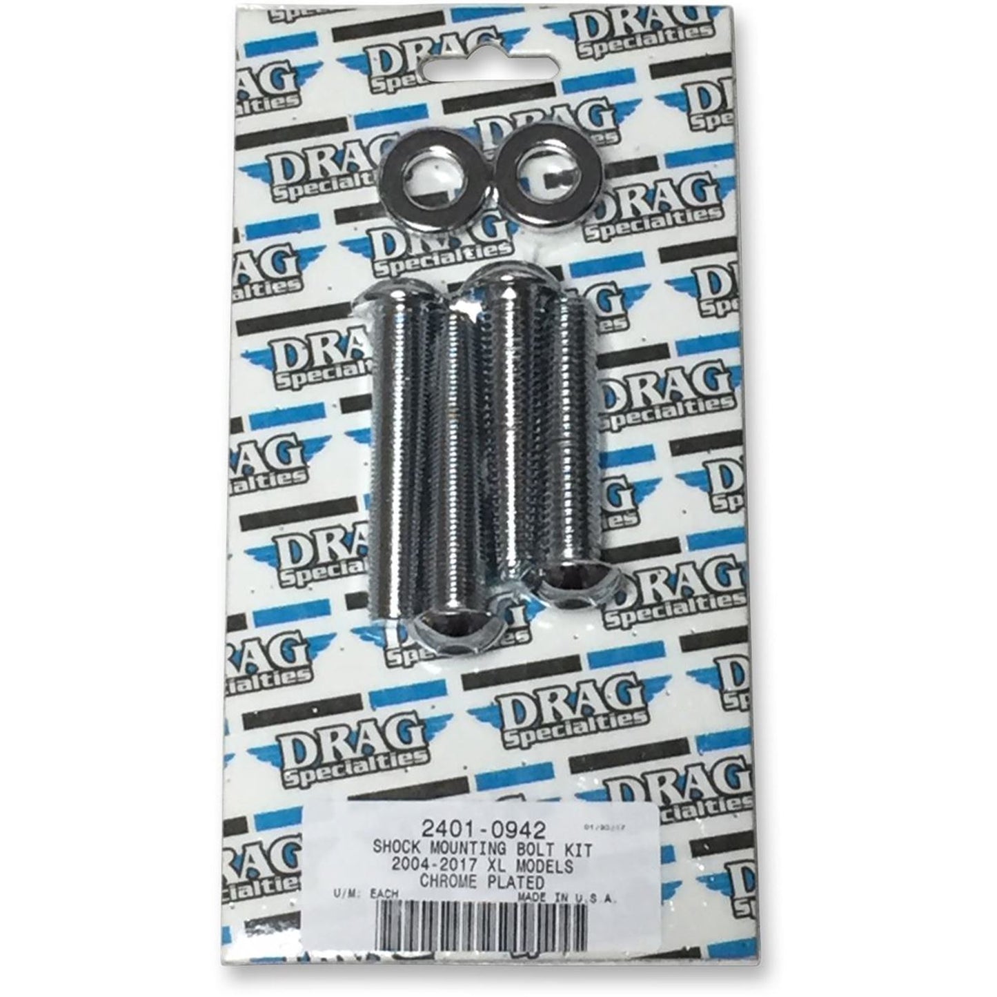 Drag Specialties Shock Mount Kit Chrome 2401-0942_254520