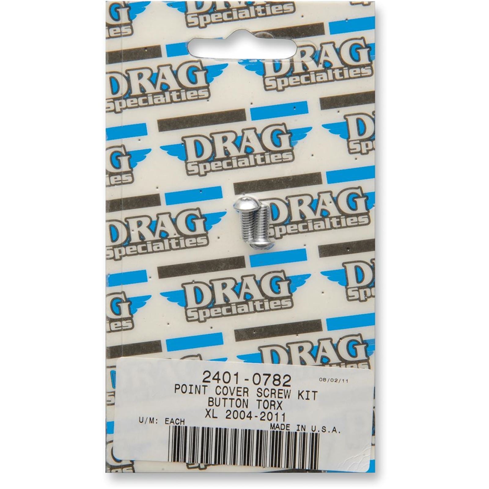 Drag Specialties Bolt Kit Point Cover XL4-17 2401-0782_254536