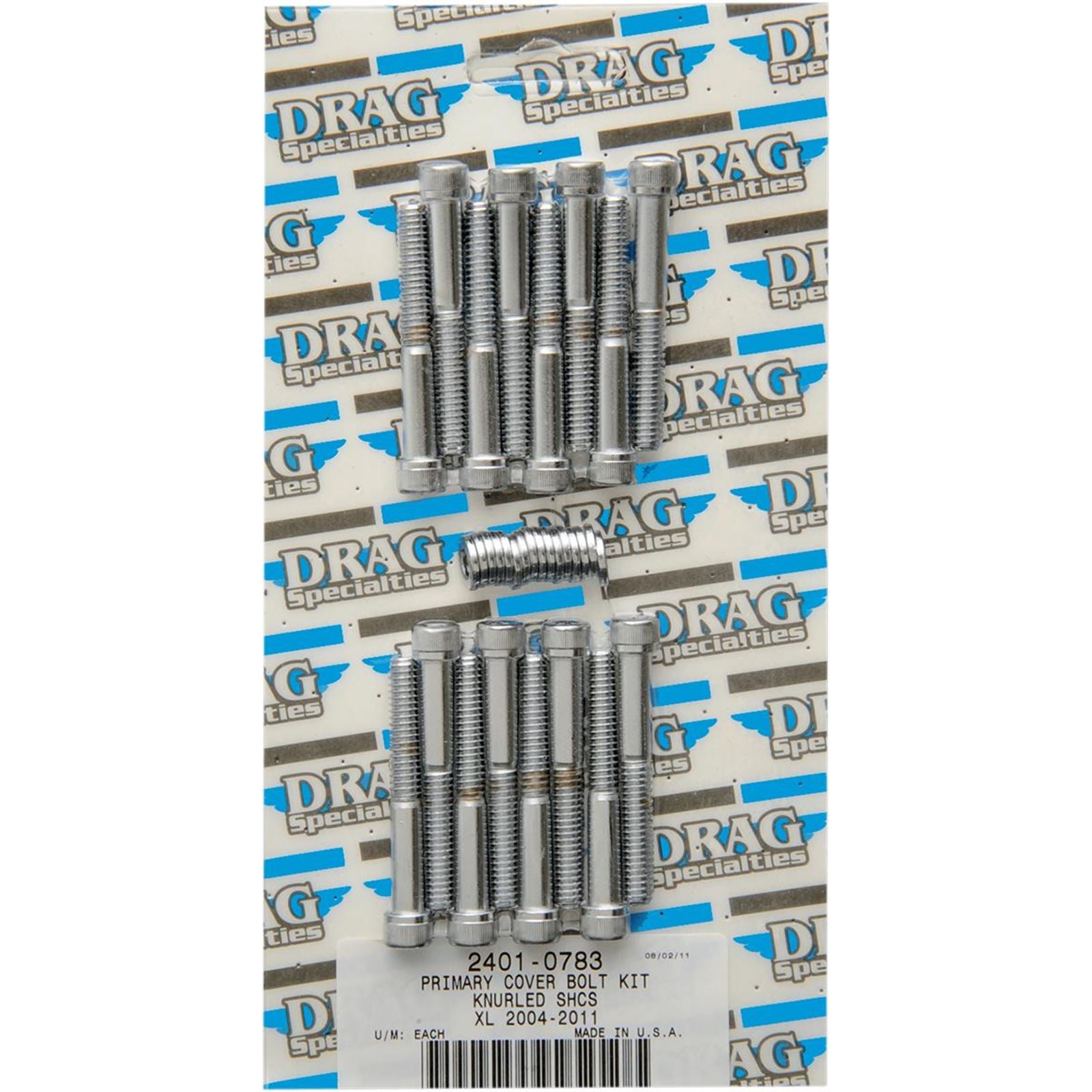 Drag Specialties Bolt Kit Primary Knurled XL 04-17 2401-0783_254537