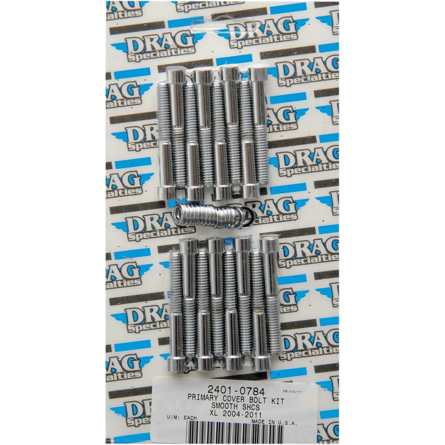 Drag Specialties Bolt Kit Primary Smooth XL 04-17 2401-0784_254538