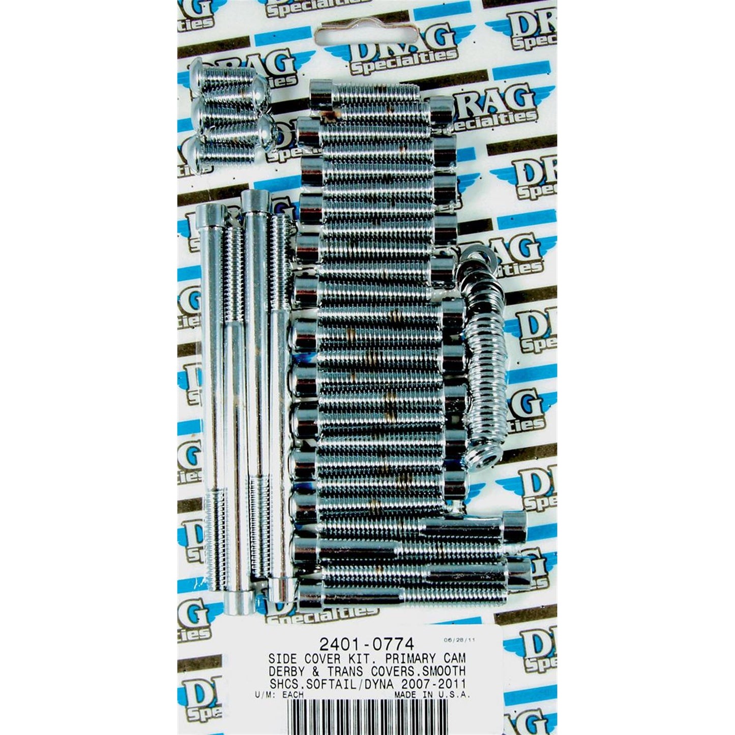 Drag Specialties Bolt Kit Transmission Smooth 07-17ST 2401-0774_254542