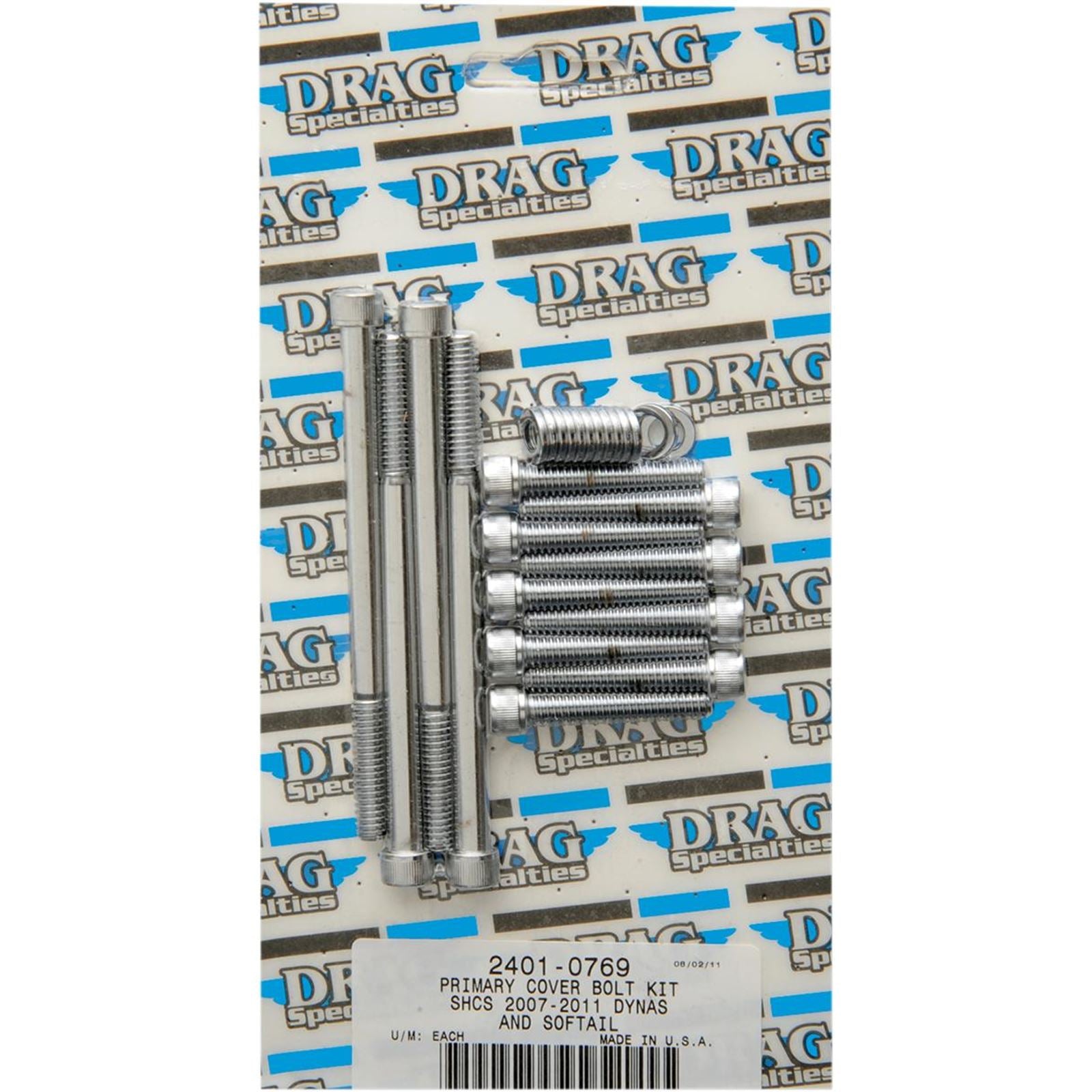 Drag Specialties Bolt Kit Motor Knurled 07-17 ST 2401-0769_254549