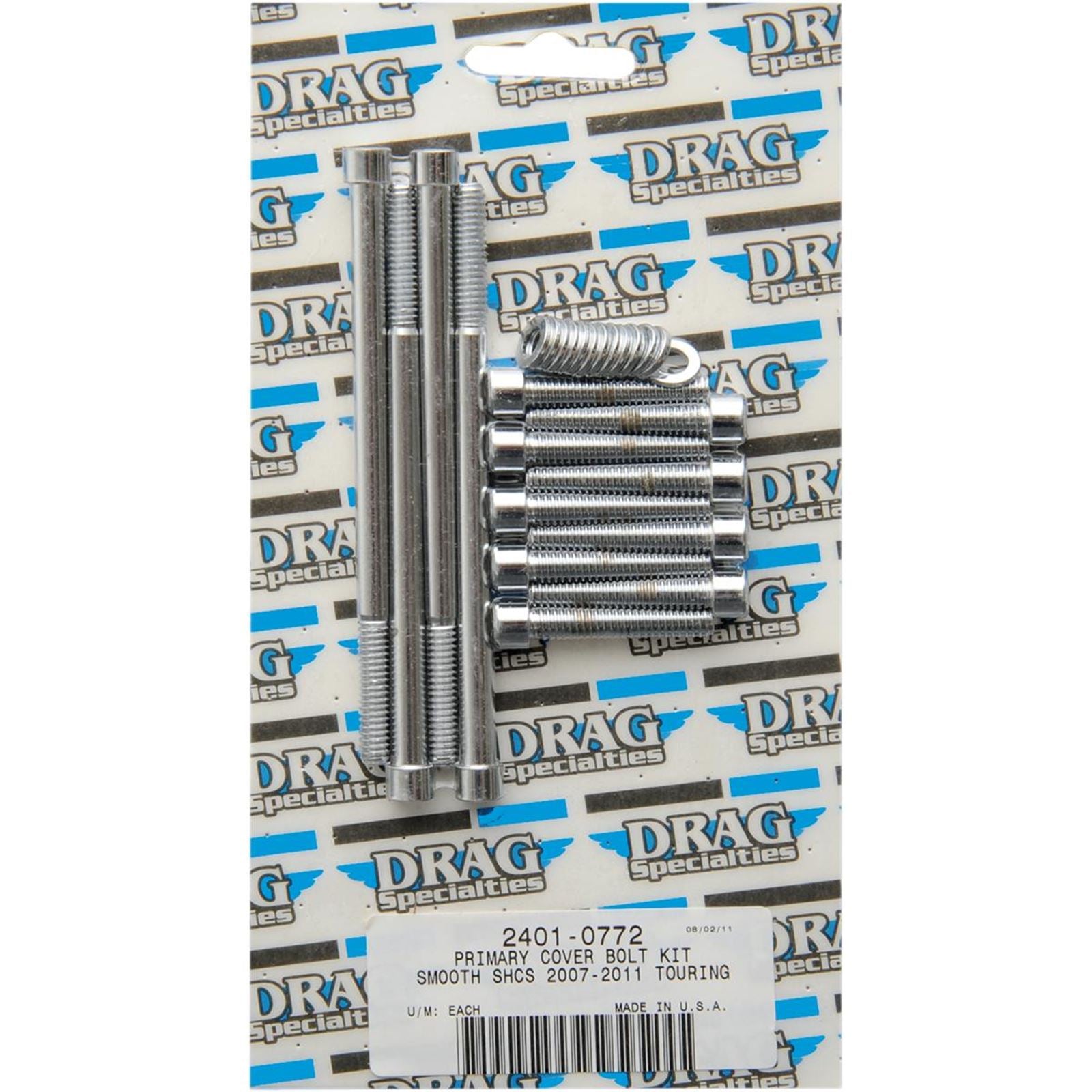 Drag Specialties Bolt Kit Primary Smooth FL 07-17 2401-0772_254553