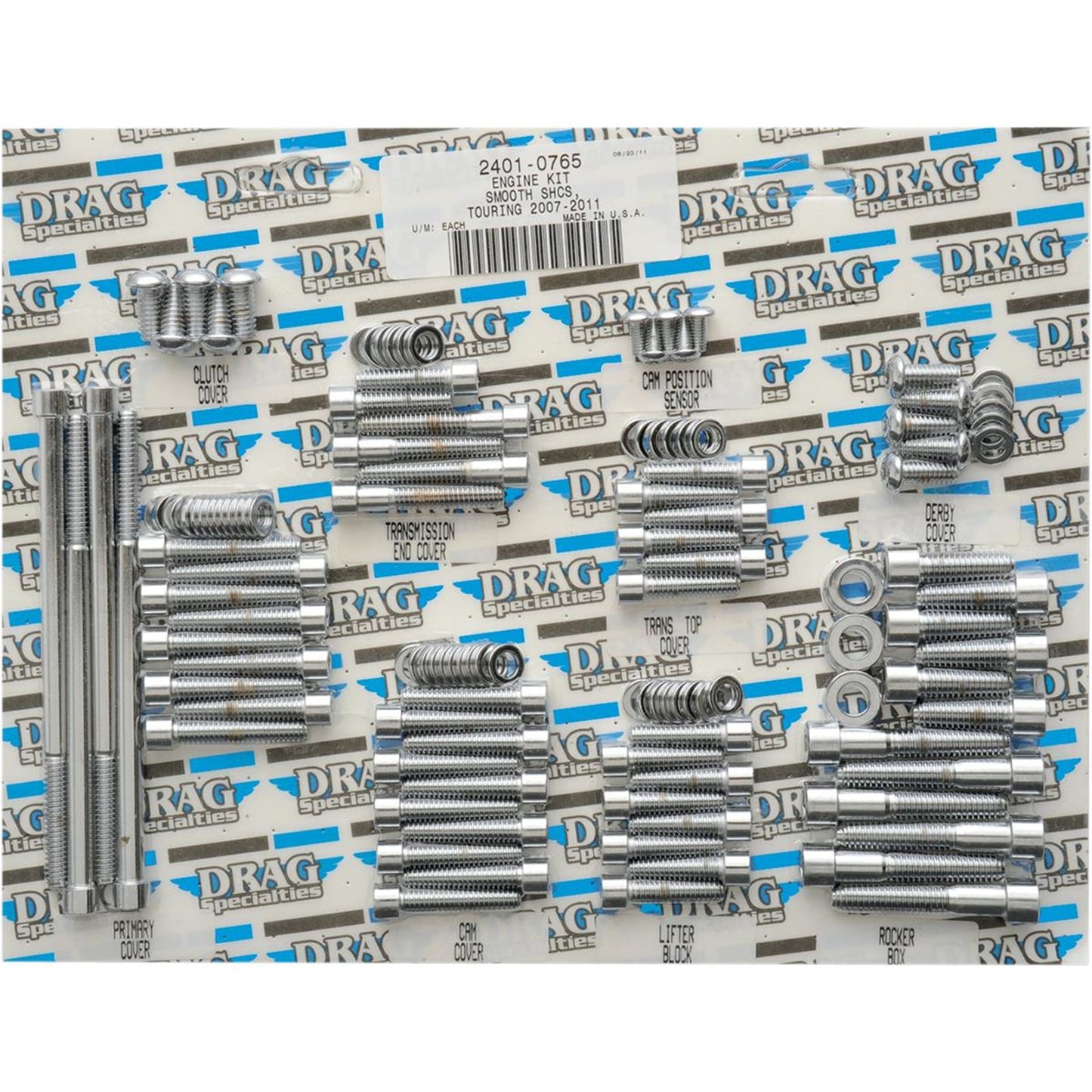 Drag Specialties Bolt Kit Motor Smooth FL 07-16 2401-0765_254558