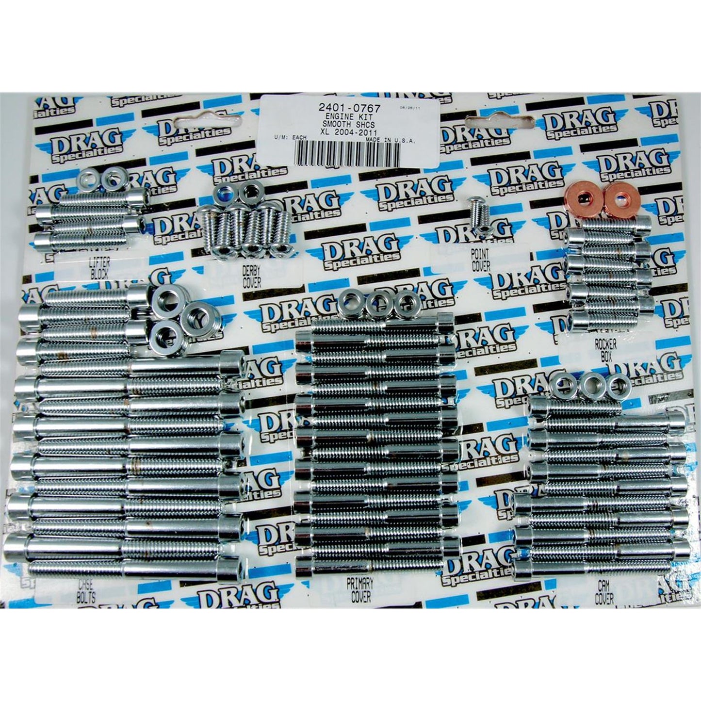 Drag Specialties Bolt Kit Motor Smooth XL 07-17 2401-0767_254560