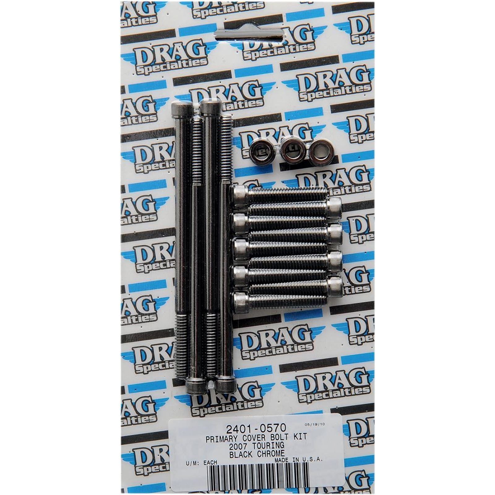 Drag Specialties Bolt Kit Primary Knurled 2401-0570_254603