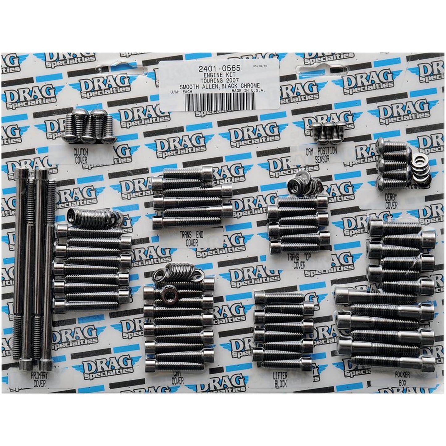 Drag Specialties Bolt Kit Motor Smooth 2401-0565_254615