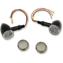 Drag Specialties LED Marker Lights - Black/Amber - Smoke Lens 2040-1960_254629