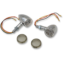 Drag Specialties LED Marker Lights - Chrome/Amber - Smoke Lens 2040-1957_254639