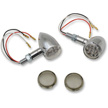 Drag Specialties LED Marker Lights - Chrome/Red - Smoke Lens 2040-1958_254640