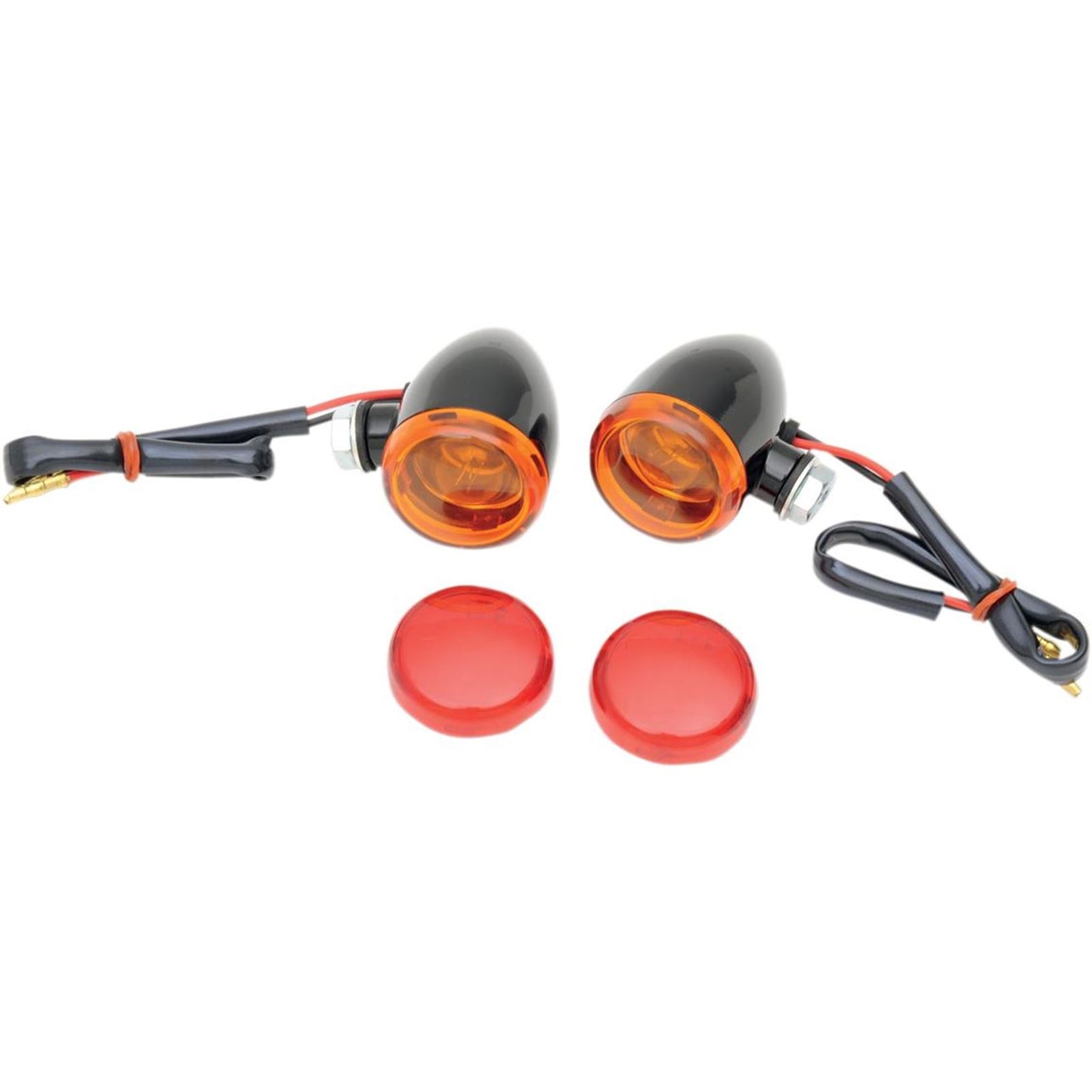 Drag Specialties Mini-Duece Marker Light Kit - Amber/Red 2040-1043_254647