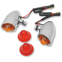 Drag Specialties Mini Retro-Style Marker Light Kit - Amber/Red 2040-0533_254656