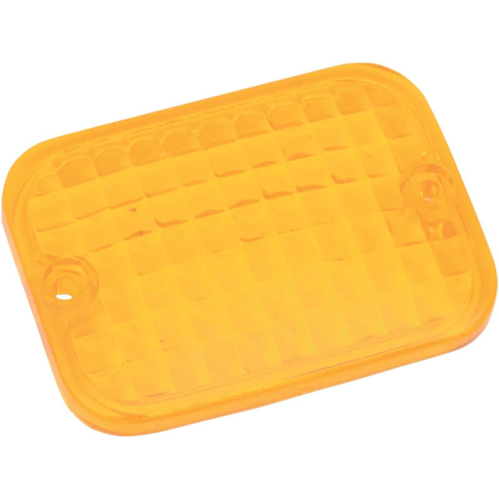 Drag Specialties Replacement Rectangular Lens - Amber 2040-0299_254670