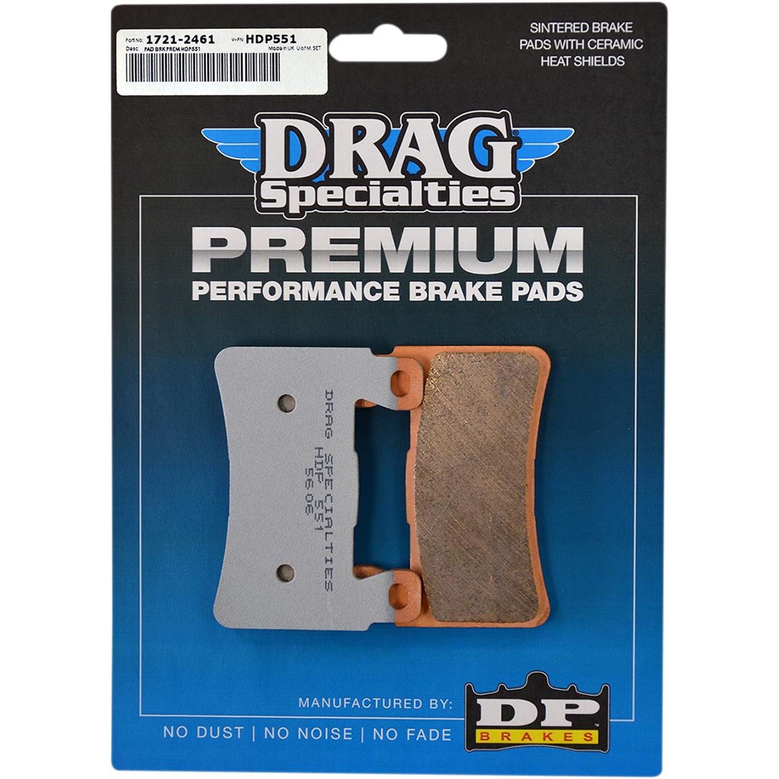Drag Specialties Sintered Brake Pads - Softail 1721-2461_254729
