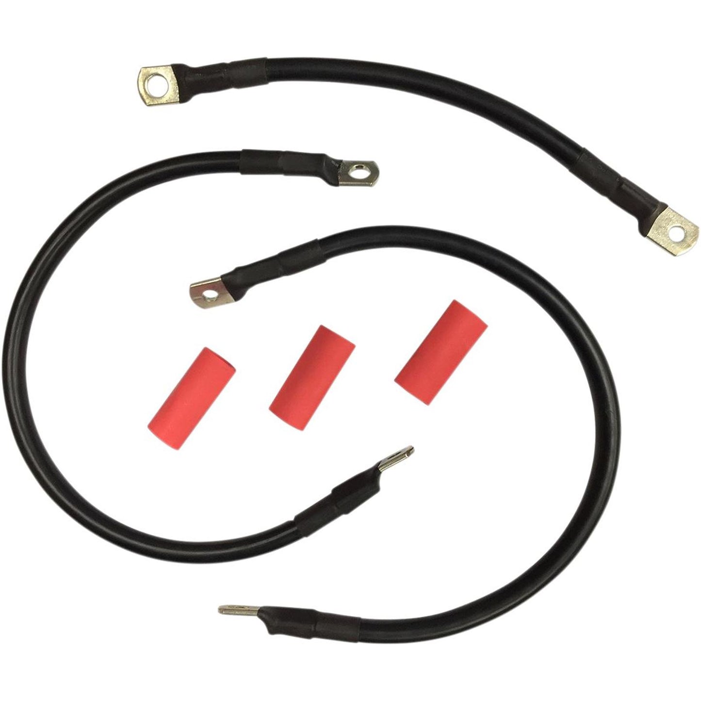 Drag Specialties Black Battery Cable Set - '65-'84 FL 2113-0669_254775