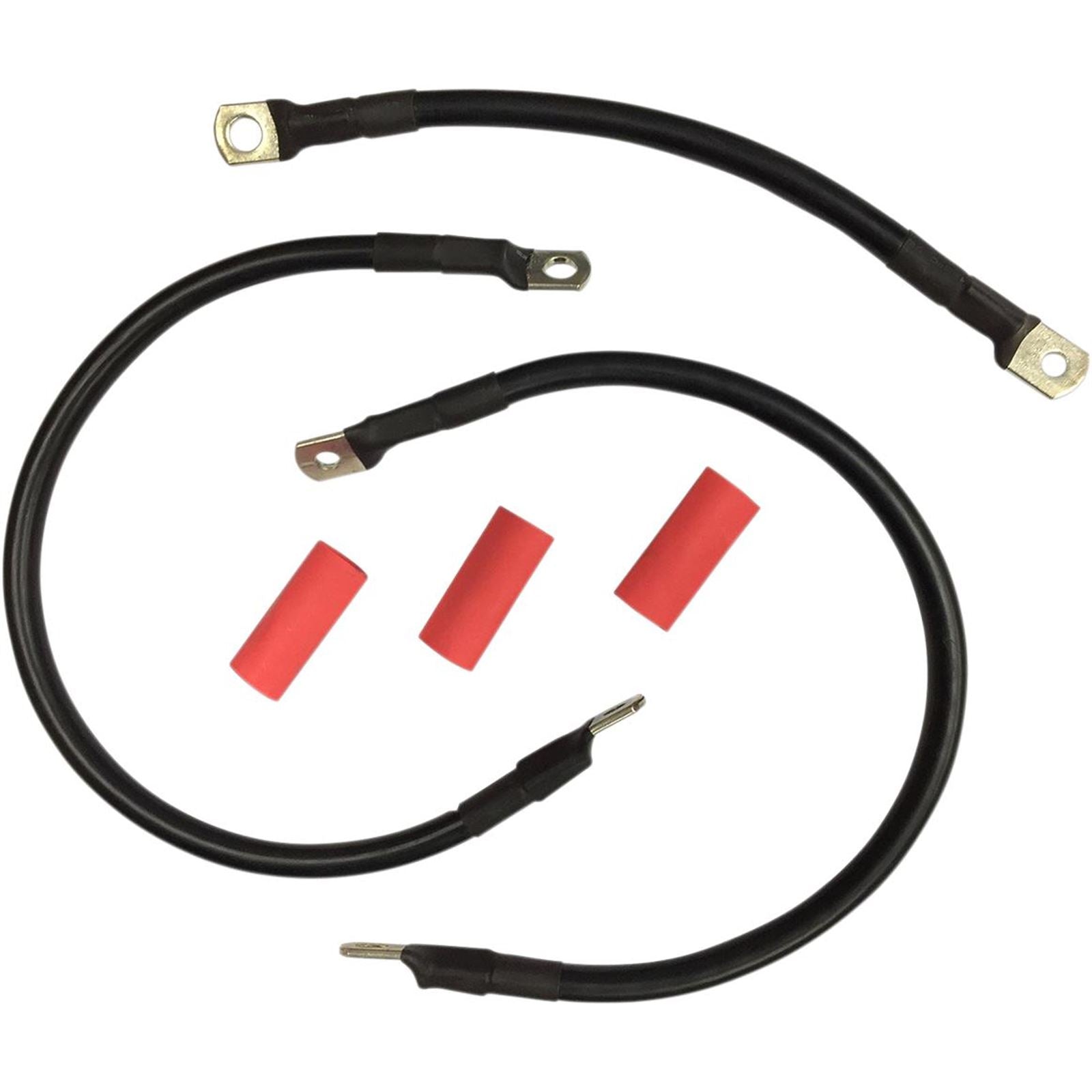 Drag Specialties Black Battery Cable Set - '65-'84 FL 2113-0669_254775