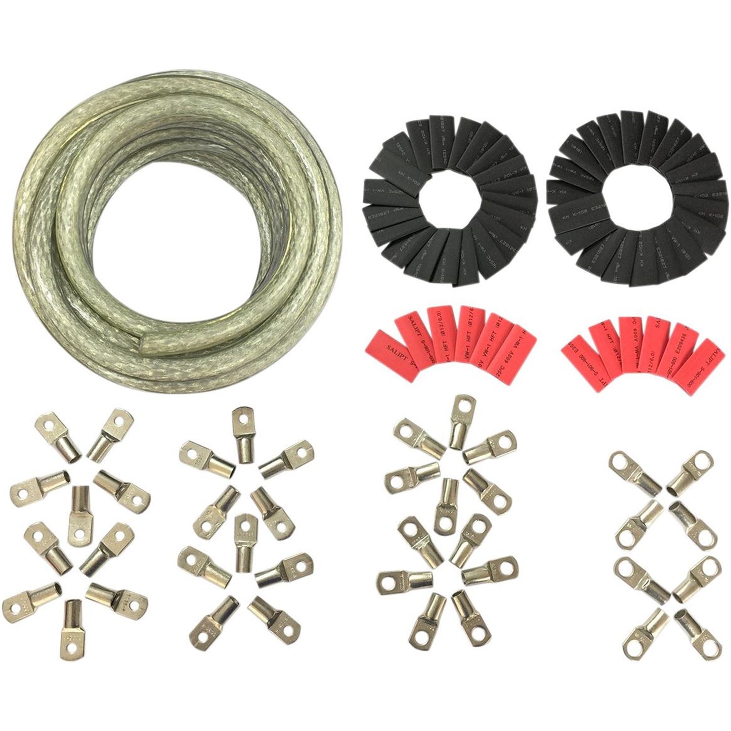 Drag Specialties Custom Battery Cable Kit for Harley Davidson - Clear 2113-0671_254777