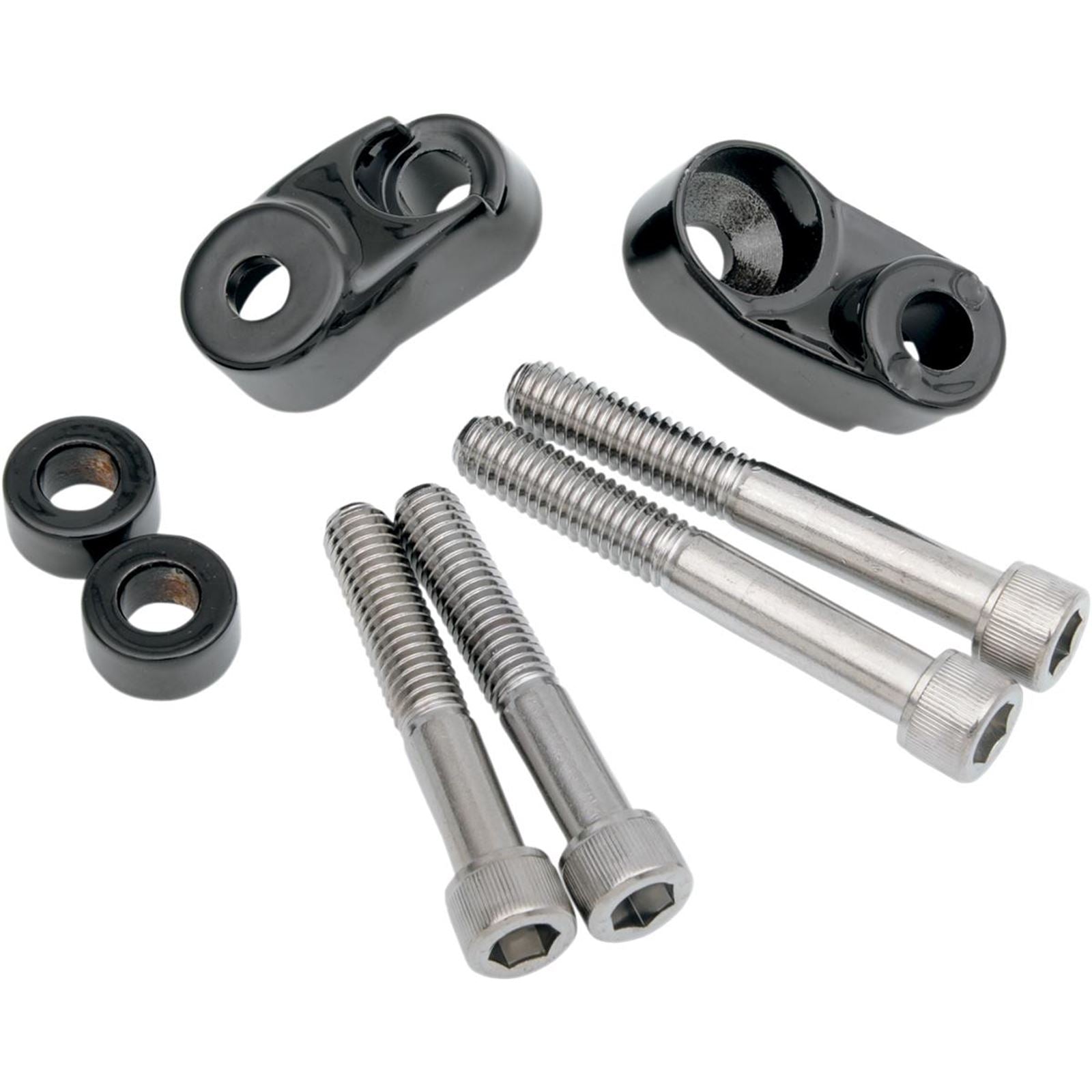 Drag Specialties Turn Signal Mount Kit - 39/49 mm - Black 2020-0589_254850