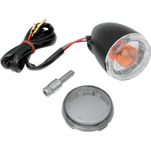 Drag Specialties Universal Turn Signal Light - Front - Matte Black with Smoke Lens 2020-0417_254852
