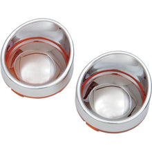 Drag Specialties Visor-Style Bezel/Lenses - Amber/Mirror 2020-0400_254866