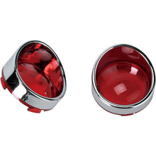Drag Specialties Visor-Style Bezel/Lenses - Red 2020-0398_254878