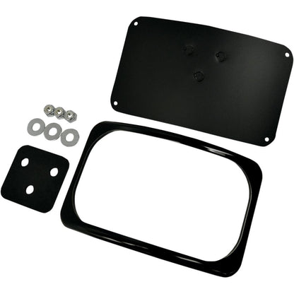 Drag Specialties License Plate Mount - 3 Hole - Gloss Black 2030-0628_254951