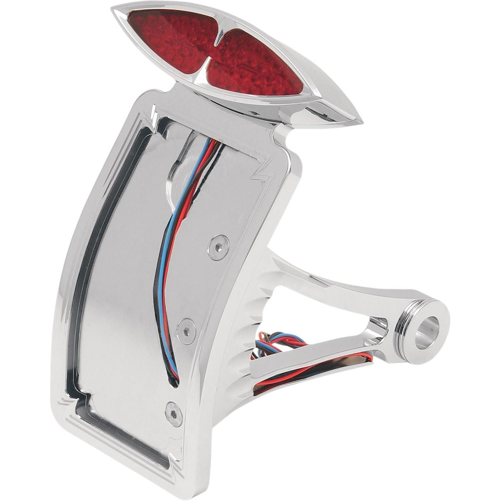 Drag Specialties Taillight/License Plate Mount - Curved - Vertical 2030-0171_254972