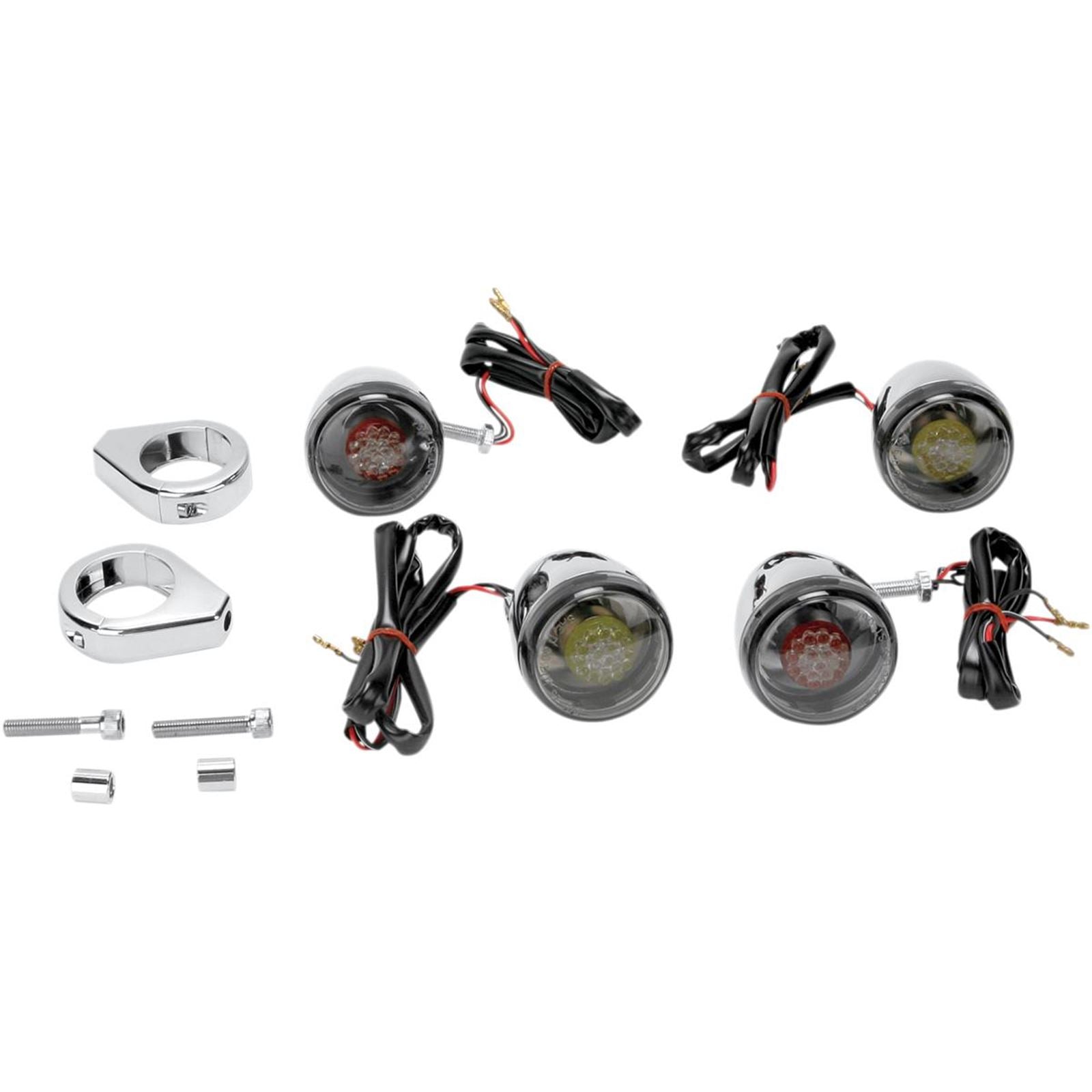 Drag Specialties Turn Signal Kit - Red/Smoke 2020-0275_255002