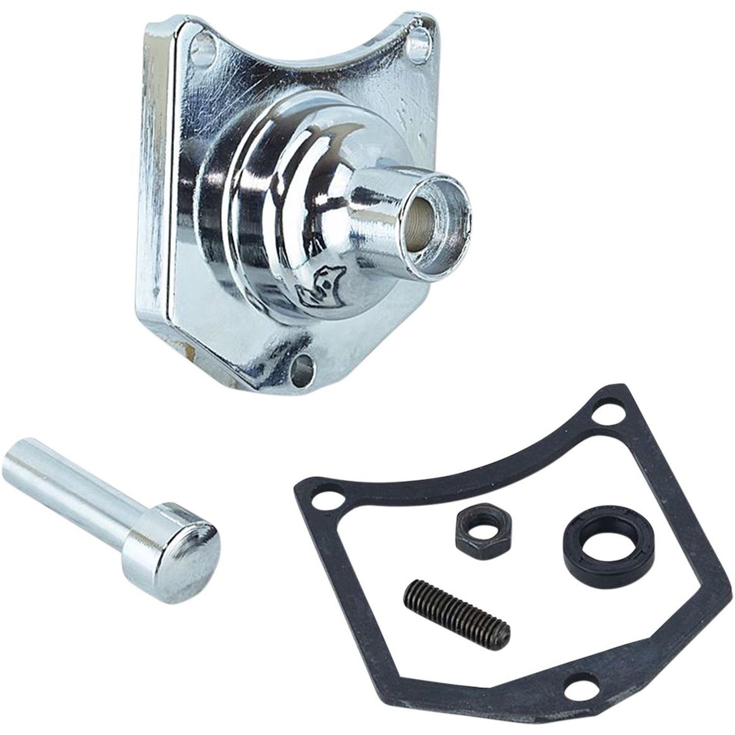 Drag Specialties Solenoid End Cover - Starter Button - Chrome 2110-0980_255033