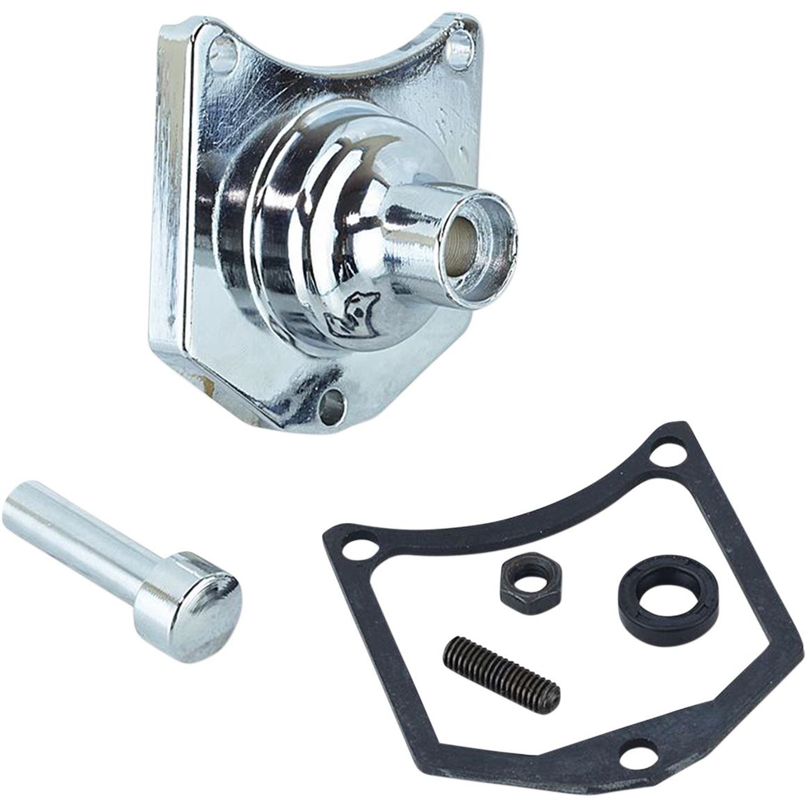 Drag Specialties Solenoid End Cover - Starter Button - Chrome 2110-0980_255033