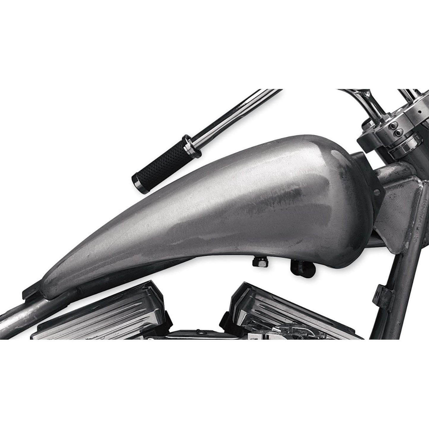 Drag Specialties 2" Extended Gas Tank - Single Locking Aero Cap 2107-1737_255072