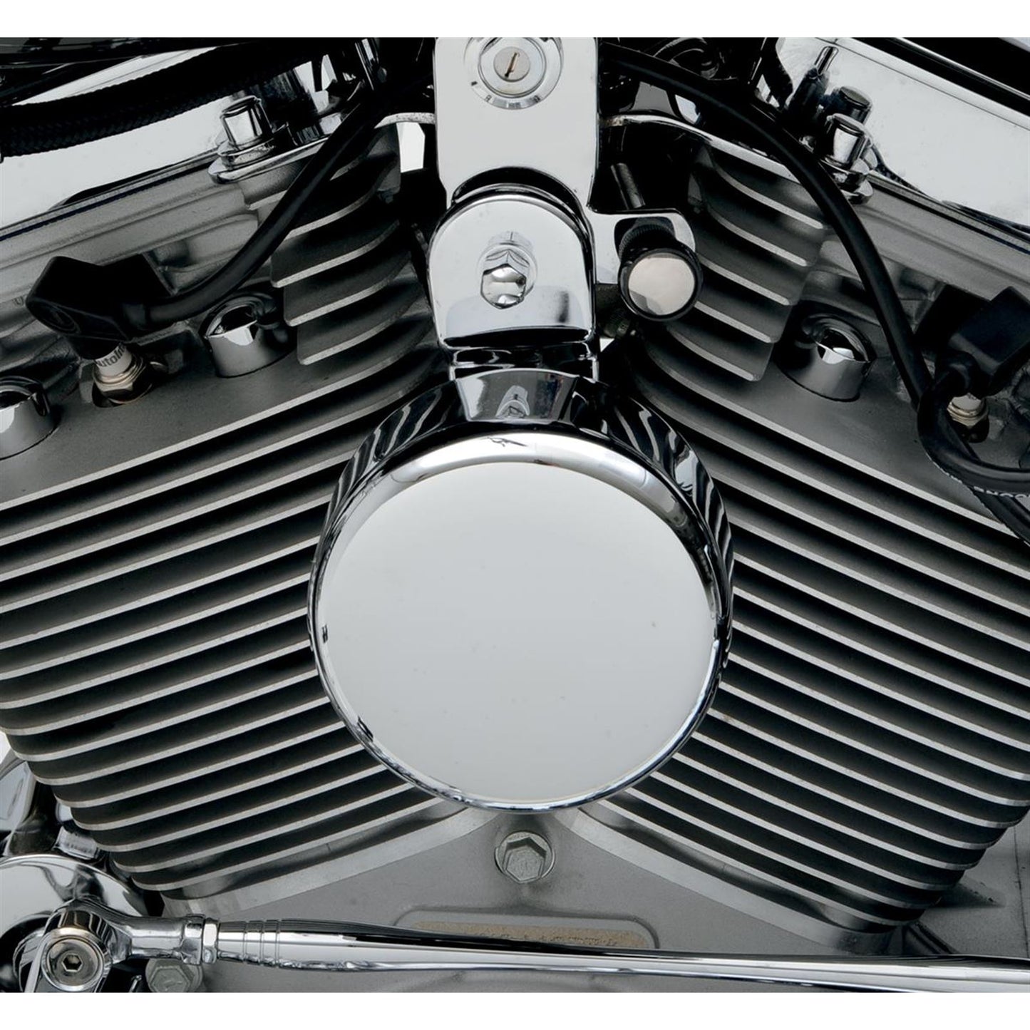 Drag Specialties Round Horn Cover - Chrome 2107-0043_255085
