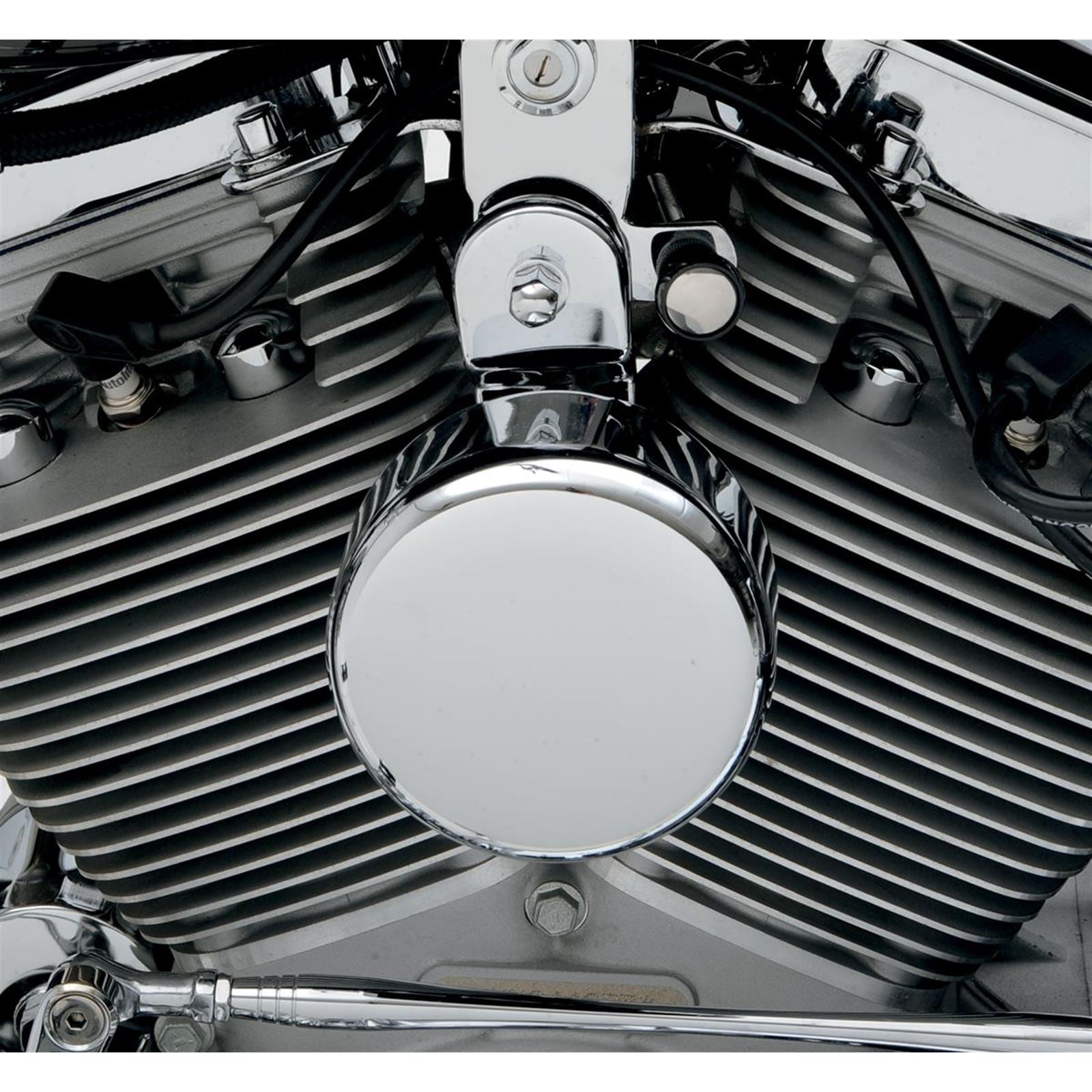 Drag Specialties Round Horn Cover - Chrome 2107-0043_255085