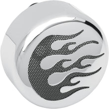 Drag Specialties Horn Cover - Chrome with Black Flame 2107-0052_255095