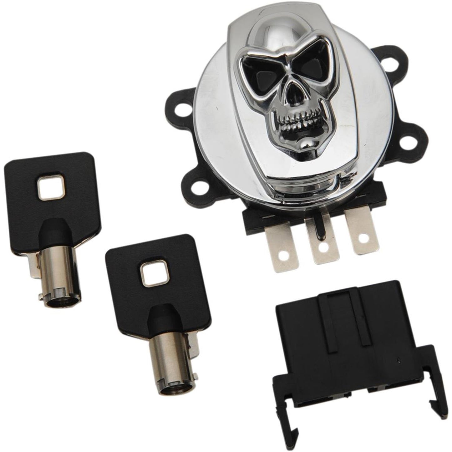 Drag Specialties Skull Ignition Switch Chrome 03-13 2106-0422_255102