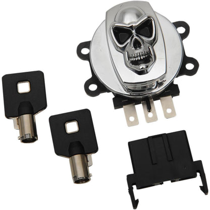 Drag Specialties Skull Ignition Switch Chrome 03-13 2106-0422_255102