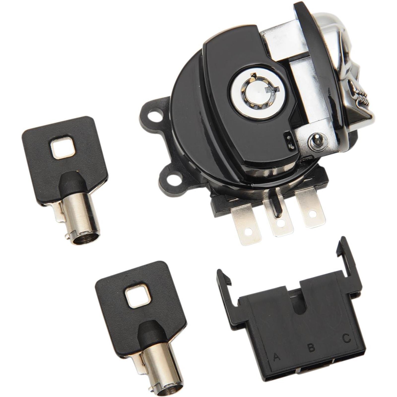 Drag Specialties Skull Ignition Switch Black 03-13 2106-0423_255103