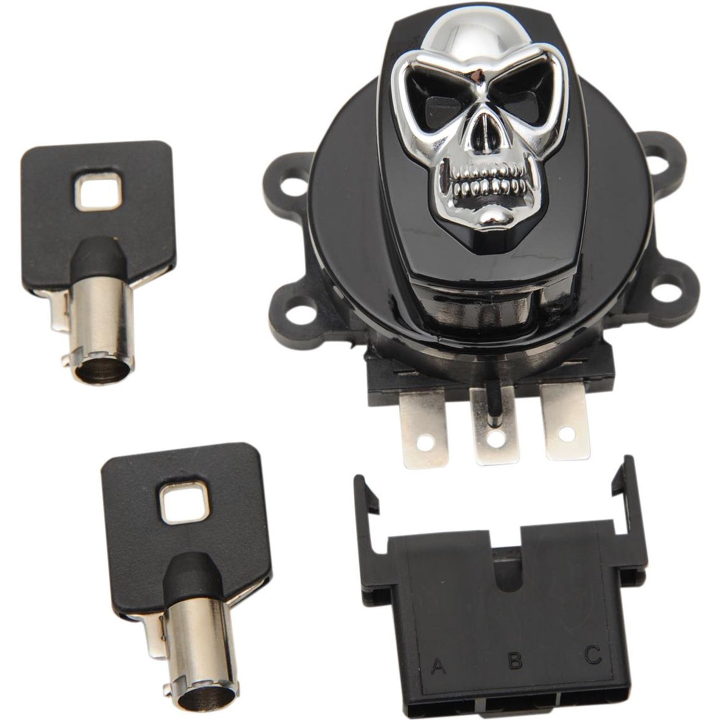 Drag Specialties Skull Ignition Switch Black 03-13 2106-0423_255104