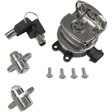Drag Specialties Side Hinge Ignition Switch with Saddlebag Lock - Chrome 2106-0411_255110