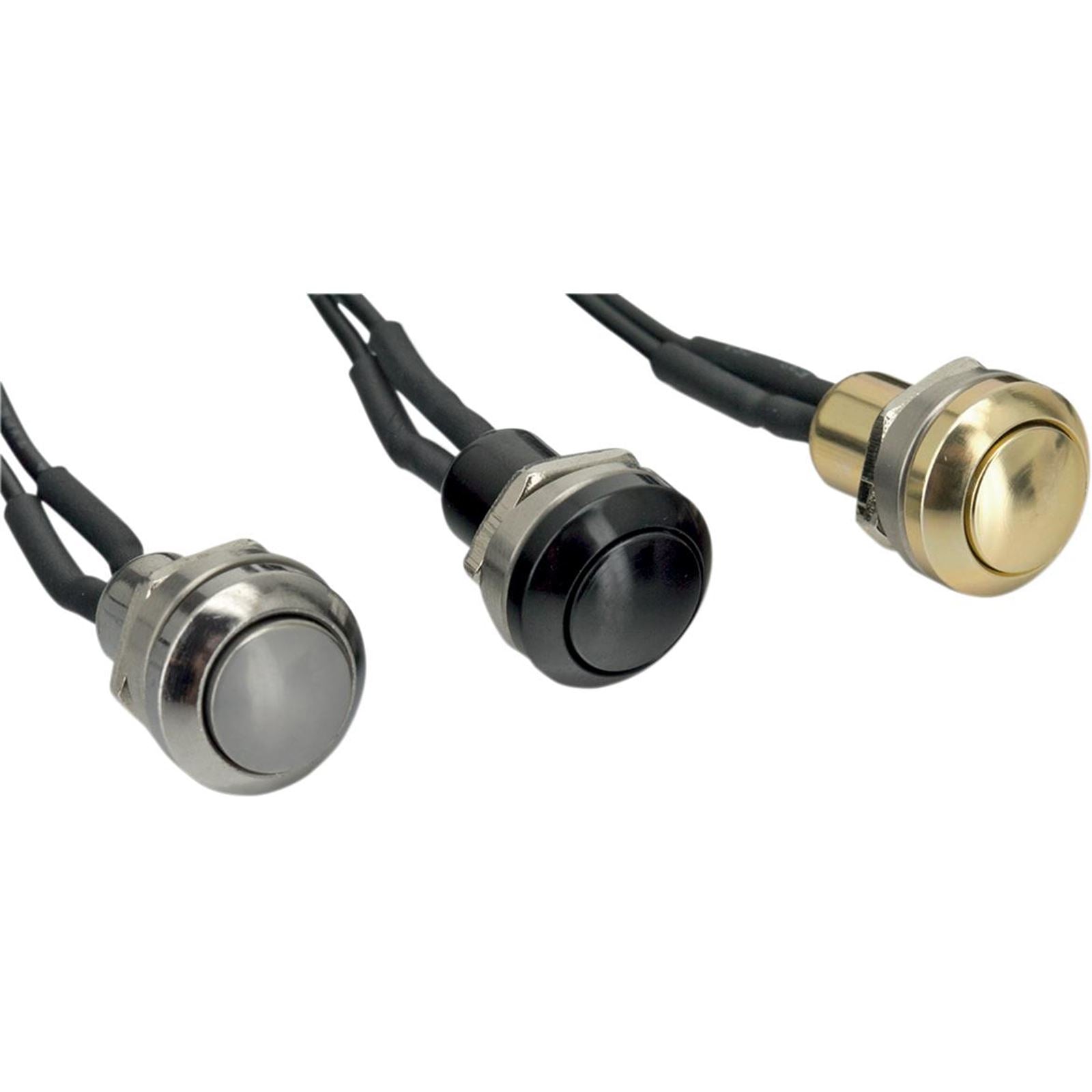 Drag Specialties Mini Push-Button Switch - Black 2106-0419_255115