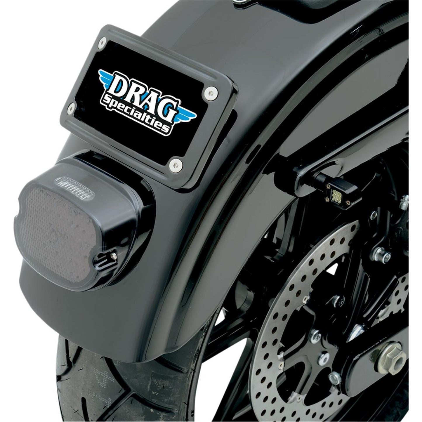 Drag Specialties Taillight - Top Tag Light - Smoke 2010-0769_255255