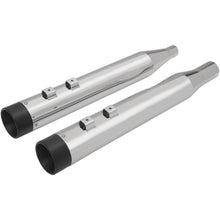 Drag Specialties Slip-On Mufflers - Chrome/Black - 4" - FL '17-'19 1801-1264_255306